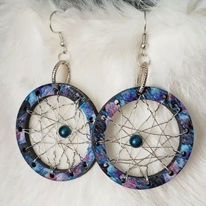 Desert Mermaid Dream Catcher Earrings
